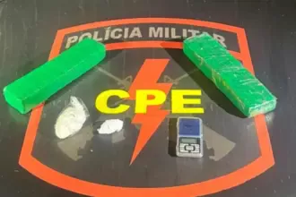 Suspeito de tráfico é preso pela CPE Goianésia ao ser pego com 2kg de drogas