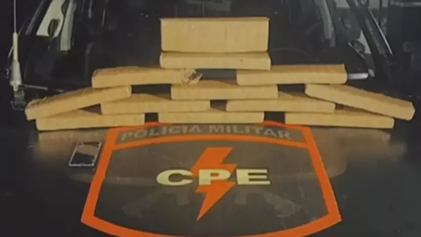 CPE Goianésia apreende 12 kg de maconha e prende suspeito por tráfico
