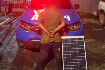Suspeito de furtar placa solar de empresa de Goianésia é localizado e preso na GO-338