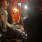 Queda de moto em ponte mobiliza Bombeiros de Goianésia nas proximidades do Morro da Santa