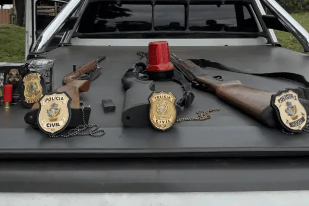PCGO apreende armas e munições em Cristalina durante investigação de violência doméstica – Policia Civil do Estado de Goiás