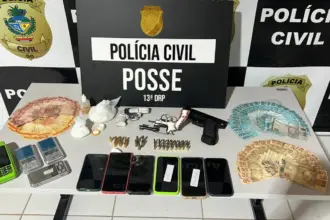 PCGO prende família em Posse por tráfico de drogas, associação para o tráfico e posse irregular de arma de fogo