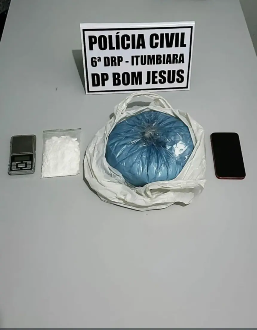 PCGO prende homem por tráfico de drogas em Bom Jesus de Goiás PCGO prende homem por tráfico de drogas em Bom Jesus de Goiás