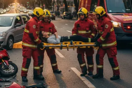 Motociclista fica ferida ao se envolver em acidente no leste de Goianésia