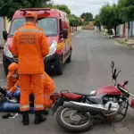 Motociclista fica ferido em acidente de trânsito no oeste de Goianésia