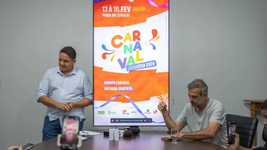 Carnaval de Goianésia integra o “Folia Goiás 2026” e promete movimentar turismo e economia local