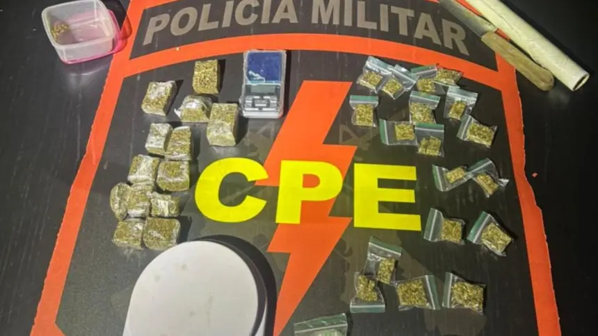 CPE prende suspeito por tráfico de drogas durante ação em Goianésia