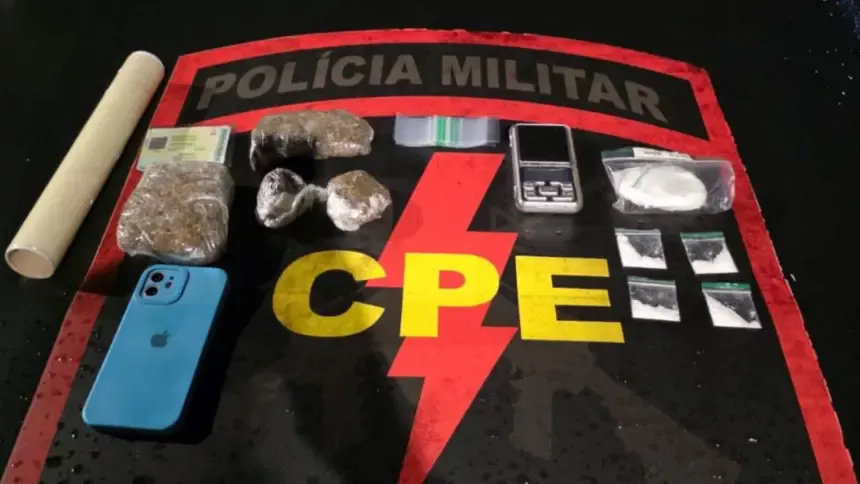 CPE Goianésia prende suspeito por tráfico de drogas na modalidade delivery