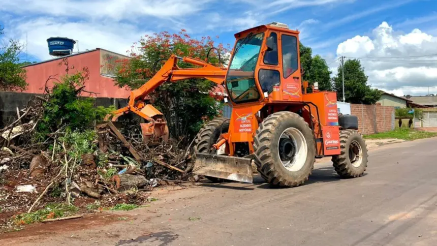 Cronograma de recolhimento de entulhos e galhadas de janeiro já começou em Goianésia