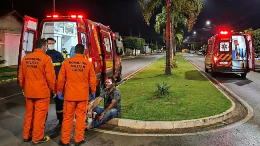 Paciente é brutalmente agredido durante assalto ao deslocar para ponto de van no leste de Goianésia