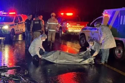 Urgente: Ciclista morre ao se envolver em acidente na GO-080, saída para Barro Alto