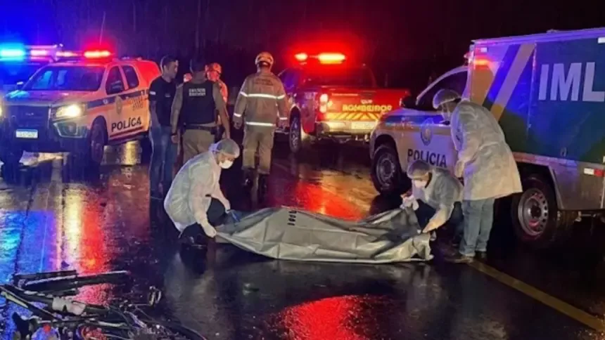 Urgente: Ciclista morre ao se envolver em acidente na GO-080, saída para Barro Alto