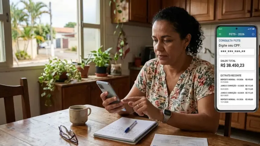 Como consultar o FGTS pelo CPF em 2026: veja saldo e extrato pelo celular
