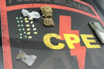 CPE Goianésia prende suspeito por tráfico ao ser pego com drogas para o carnaval