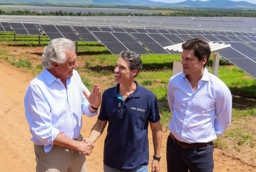 Caiado destaca energia limpa para impulsionar desenvolvimento de Goiás