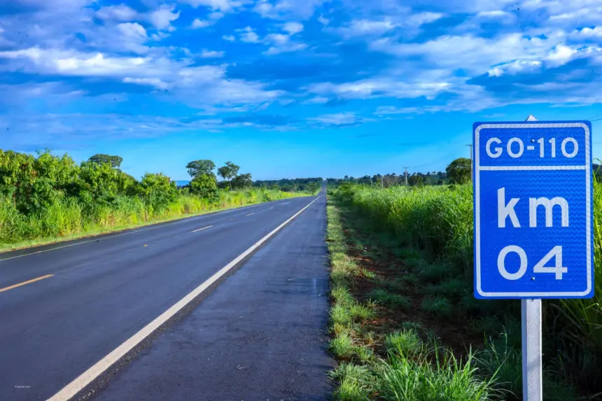 Inaugurada a pavimentação da GO-110 entre Iaciara e Estiva