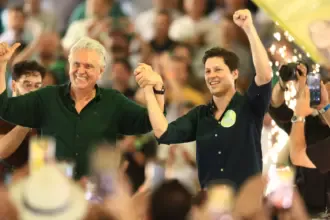 Caiado lança Daniel Vilela ao governo com presença de 209 prefeitos, em Jaraguá