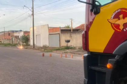 Linha de pipa rompe fio de alta tensão e deixa bairro sem energia em Goianésia