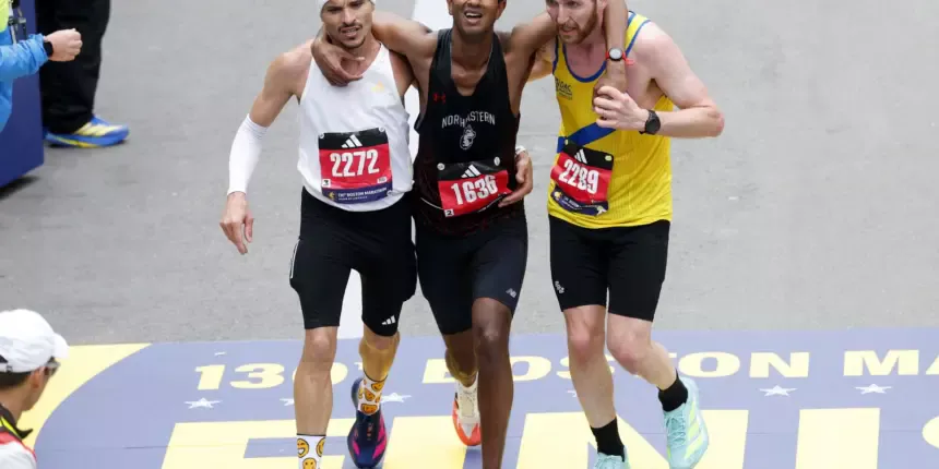Brasileiro vira manchete por ato de empatia na Maratona de Boston