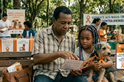 Abril Laranja reforça combate aos maus-tratos contra animais em Goianésia