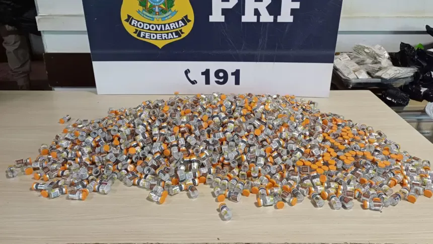 PRF realiza maior apreensão de medicamentos para emagrecimento em Goiás
