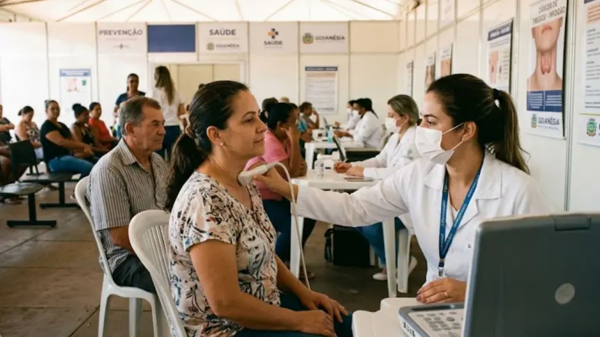 Exames gratuitos de prevenção ao câncer de tireoide serão realizados em Goianésia nesta quinta