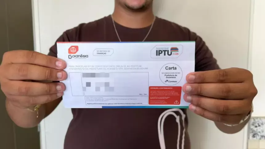 Prefeitura de Goianésia prorroga prazo do IPTU 2026 e mantém desconto de 40%