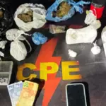 CPE apreende mais de 1 kg de drogas em Goianésia e suspeito acaba preso