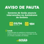 Governo anuncia intervenções no Autódromo de Goiânia