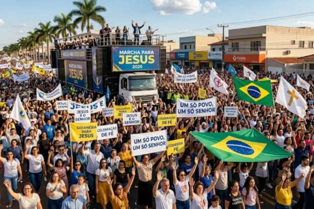 Marcha para Jesus 2026 reunirá igrejas e comunidade cristã em grande celebração de fé neste sábado em Goianésia