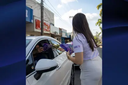 Blitz Agosto Lilás mobiliza população de Goianésia contra a violência às mulheres
