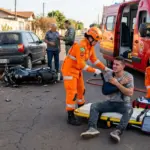 Acidentes e incêndio em lote baldio marcam fim de semana de trabalho dos Bombeiros em Goianésia