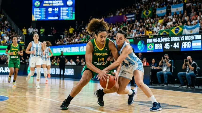 Brasil e Argentina duelam nesta quinta em Guadalajara por vaga no Pré-olímpico de basquete Brasil e Argentina duelam nesta quinta em Guadalajara por vaga no Pré-olímpico de basquete
