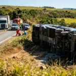 Caminhão estava a 120 km/h em acidente com ônibus na GO-010 que resultou em oito mortes
