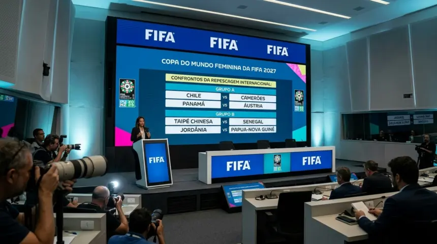 Definidos os confrontos da repescagem internacional para a Copa do Mundo Feminina de 2027