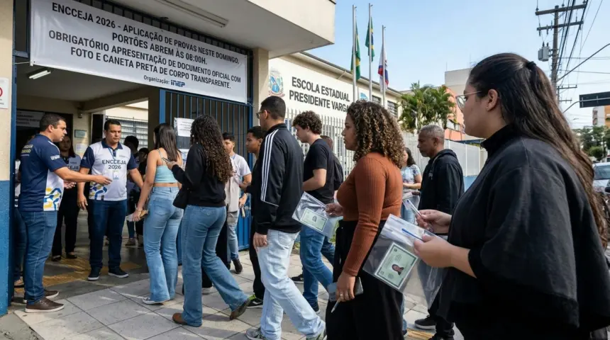 Encceja 2026 aplica provas neste domingo em todo o território nacional Encceja 2026 aplica provas neste domingo em todo o território nacional
