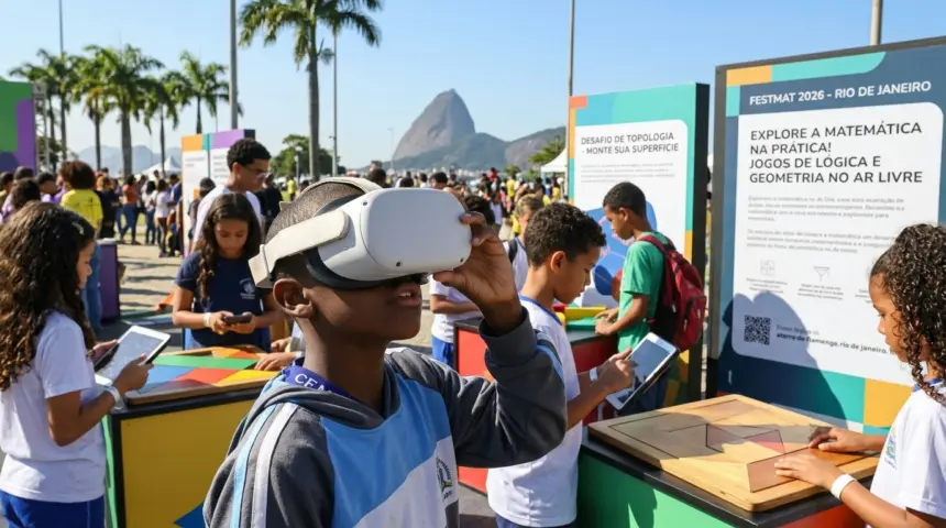 Festival Nacional da Matemática transforma ciência em experiência pop no Rio de Janeiro Festival Nacional da Matemática transforma ciência em experiência pop no Rio de Janeiro