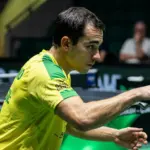 Hugo Calderano enfrenta Félix Lebrun em busca de vaga na semifinal do Europe Smash