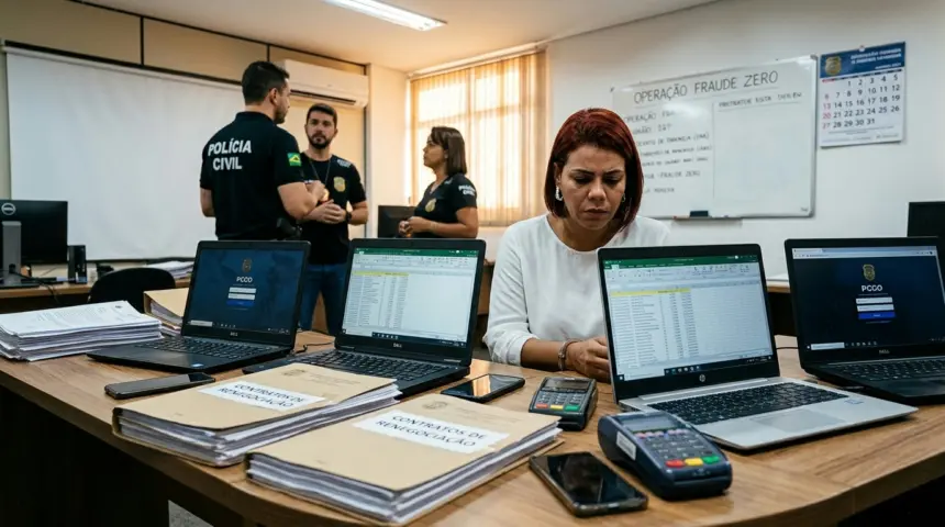 Polícia Civil desarticula esquema de fraude envolvendo falsa quitação de dívidas em Goiás Polícia Civil desarticula esquema de fraude envolvendo falsa quitação de dívidas em Goiás
