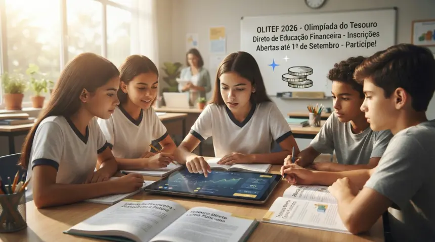 1º de setembro é o prazo final para inscrições na Olimpíada do Tesouro Direto de Educação Financeira