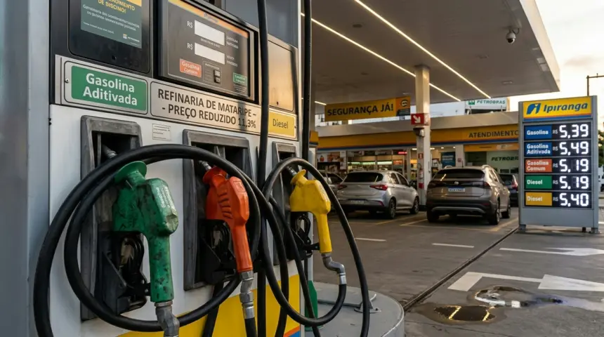 Refinaria de Mataripe reduz preço da gasolina em 11,3 por cento Refinaria de Mataripe reduz preço da gasolina em 11,3 por cento