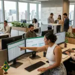 Setor de serviços registra 15,9 milhões de ocupados com média salarial de 2,2 mínimos