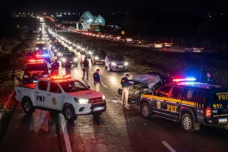 Acidente com morte causa interdição e filas na rodovia Br-153