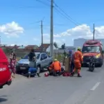 Acidente entre duas motos deixa motociclista ferido no oeste de Goianésia
