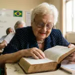 Aos 81 anos idosa retoma estudos em Goiânia para realizar o sonho de ler a Bíblia