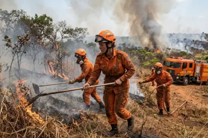 Bombeiros Goianésia atendem três incêndios ao mesmo tempo