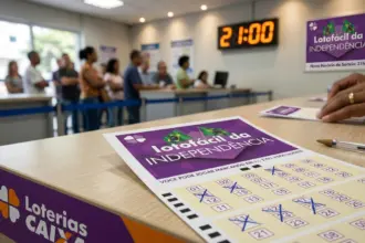 Caixa define novo horário para o sorteio da Lotofácil da Independência às 21h