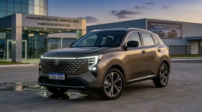 CAOA Changan prepara lançamento do SUV CS55 produzido em Anápolis CAOA Changan prepara lançamento do SUV CS55 produzido em Anápolis