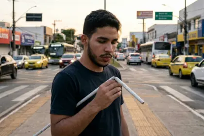 Carro destrói bengala de atleta paralímpico em Goiânia e expõe perigos a deficientes visuais