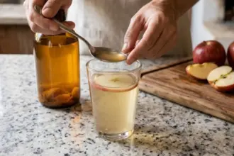 Como fazer água com vinagre de maçã antes das refeições para a digestão